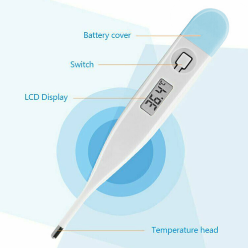 Digital LCD Thermometer Medical Baby Adult Body Mouth Temperaturer